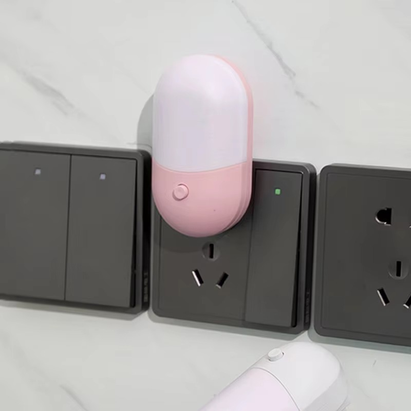 Baby Nursery Wall Lights - コンセント式のミニナイトライト。寝室、ベビーベッドルーム、リビング、ダイニングルームの壁に取り付けて使える、温かみのある装飾照明。