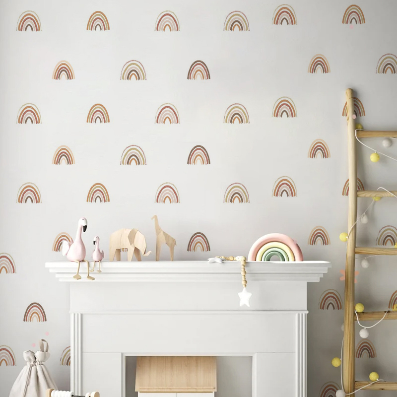 自由奔放に生きるレインボーウォールステッカーウォールステッカ - Baby Nursery Decor Girl のレビューと価格