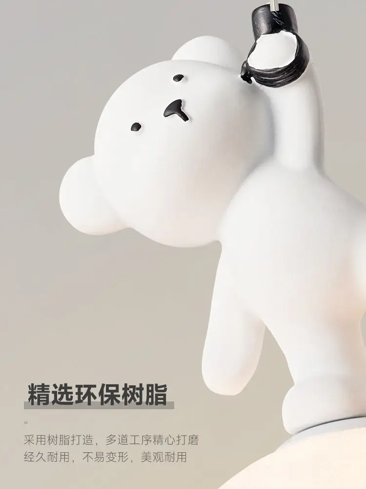 クマランプ漫画保育園ベッドサイドペンダント樹脂子供の寝室吊り - Baby Nursery Light Fixture のレビューと価格
