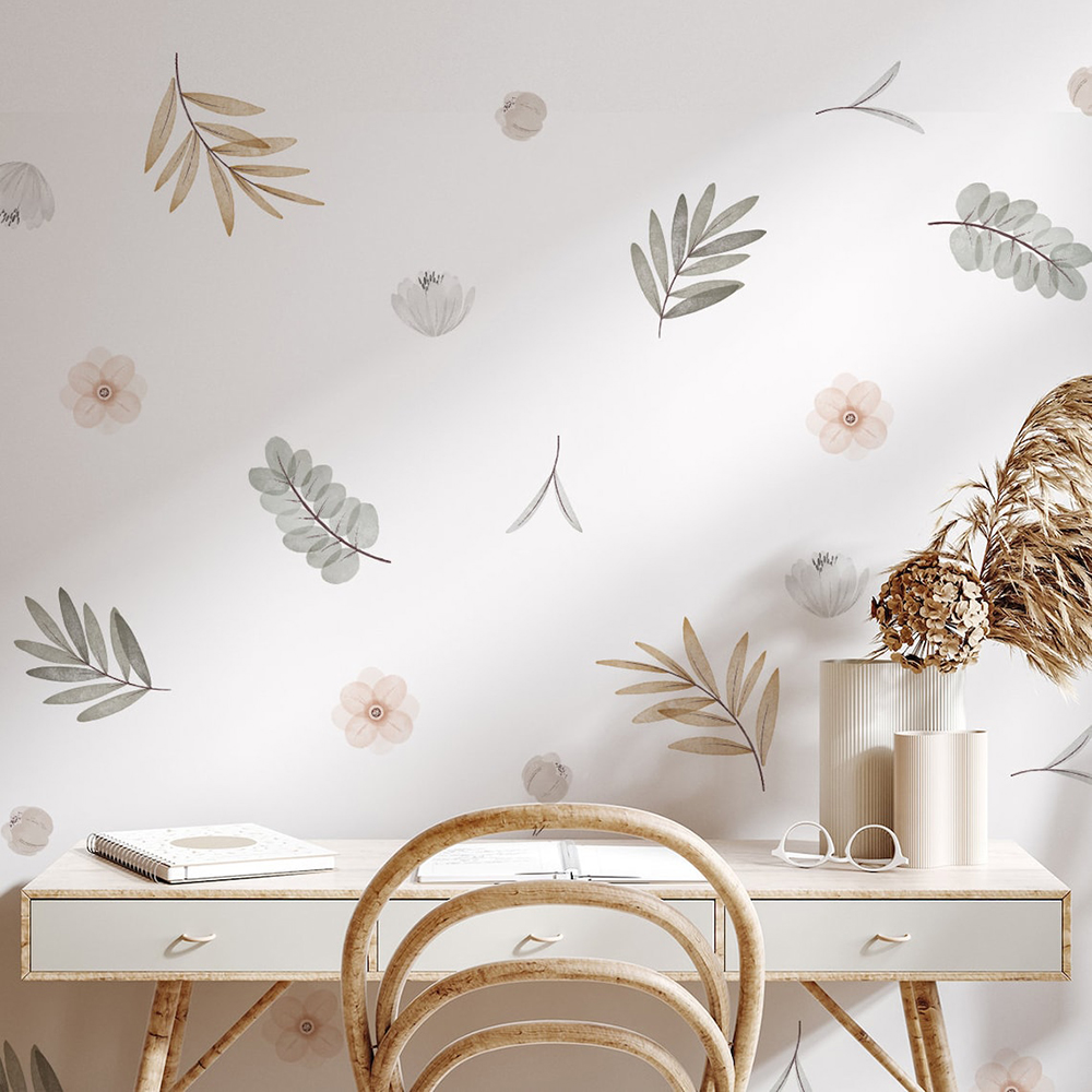 自由奔放に生きる葉植物 DIY ウォールステッカーアート壁画 - Baby Nursery Decor Girl のレビューと価格